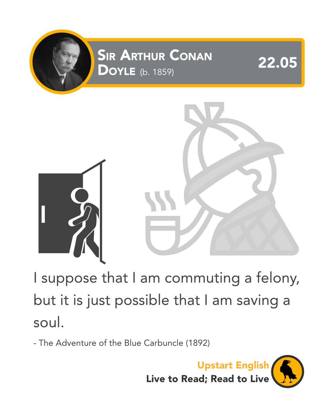 22.05 Sir Arthur Conan Doyle
